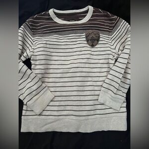 Old Navy Boys Striped Sweater - Brown and Cream